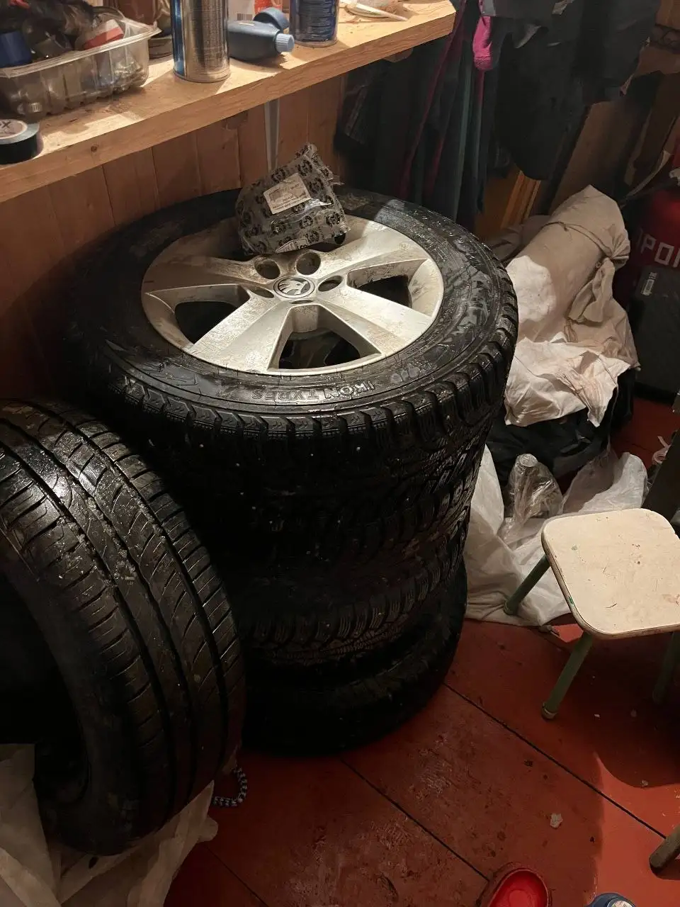 Продам оригинальные диски Шкода R15 с резиной - Диски и шины (Авто) в Самара