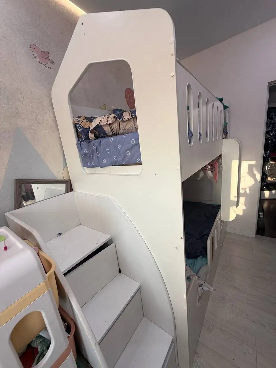 Продам двухъярусную кровать с комодом и матрасами - Мебель (Барахолка) в Самара