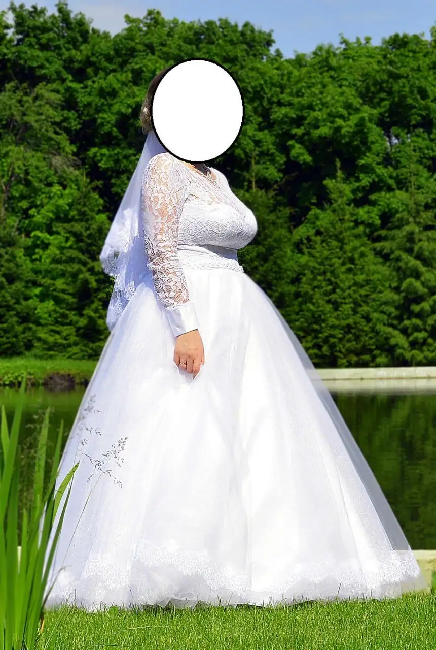 Продам свадебное платье с подъюбником, размер 48-52 - Свадебные платья (Одежда) в Самара