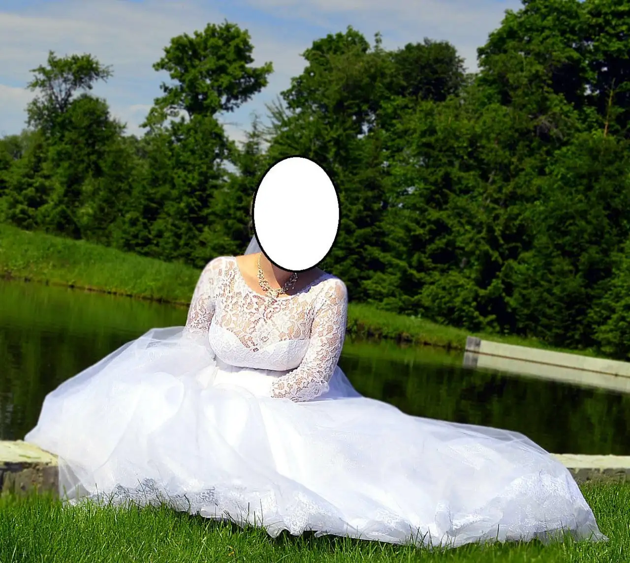 Продам свадебное платье с подъюбником, размер 48-52 - Свадебные платья (Одежда) в Самара