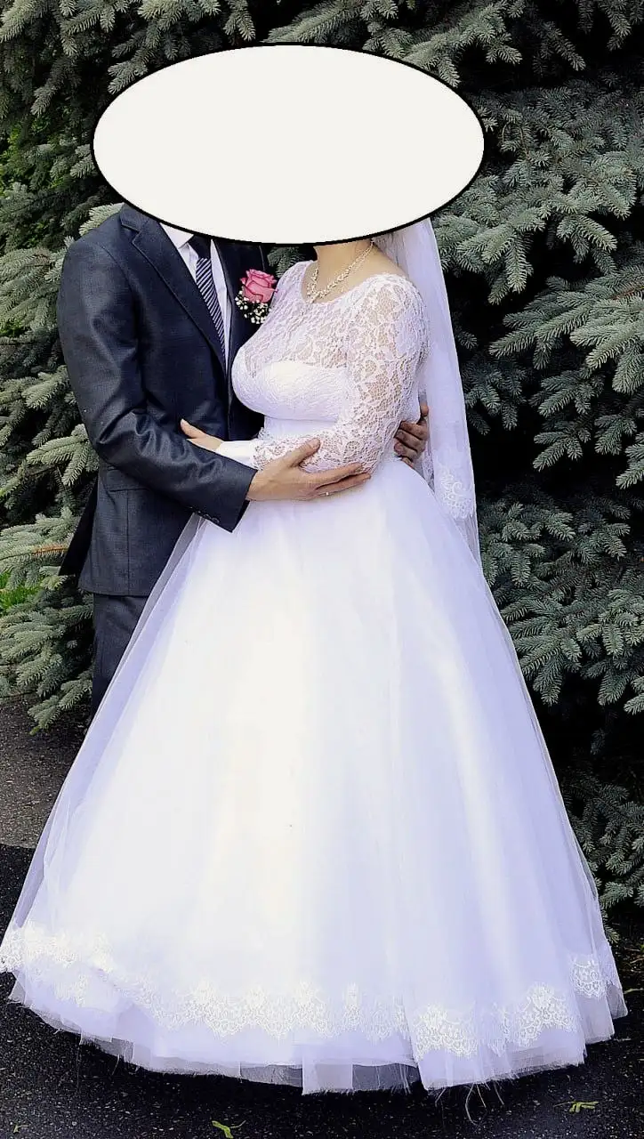 Продам свадебное платье с подъюбником, размер 48-52 - Свадебные платья (Одежда) в Самара