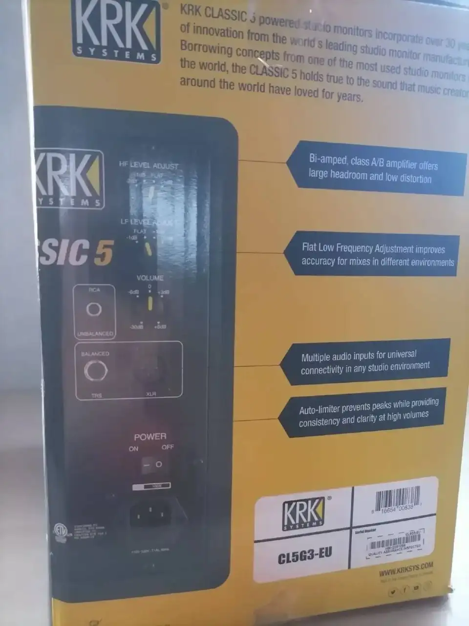 Студийные мониторы активные Krk classic 5 - Аудиотехника (Электроника) в Самара