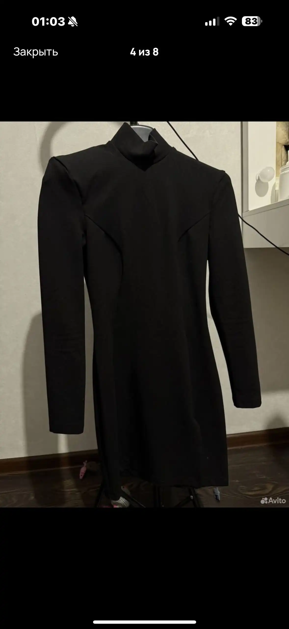 Черное платье размер 44 (S/M) в отличном состоянии