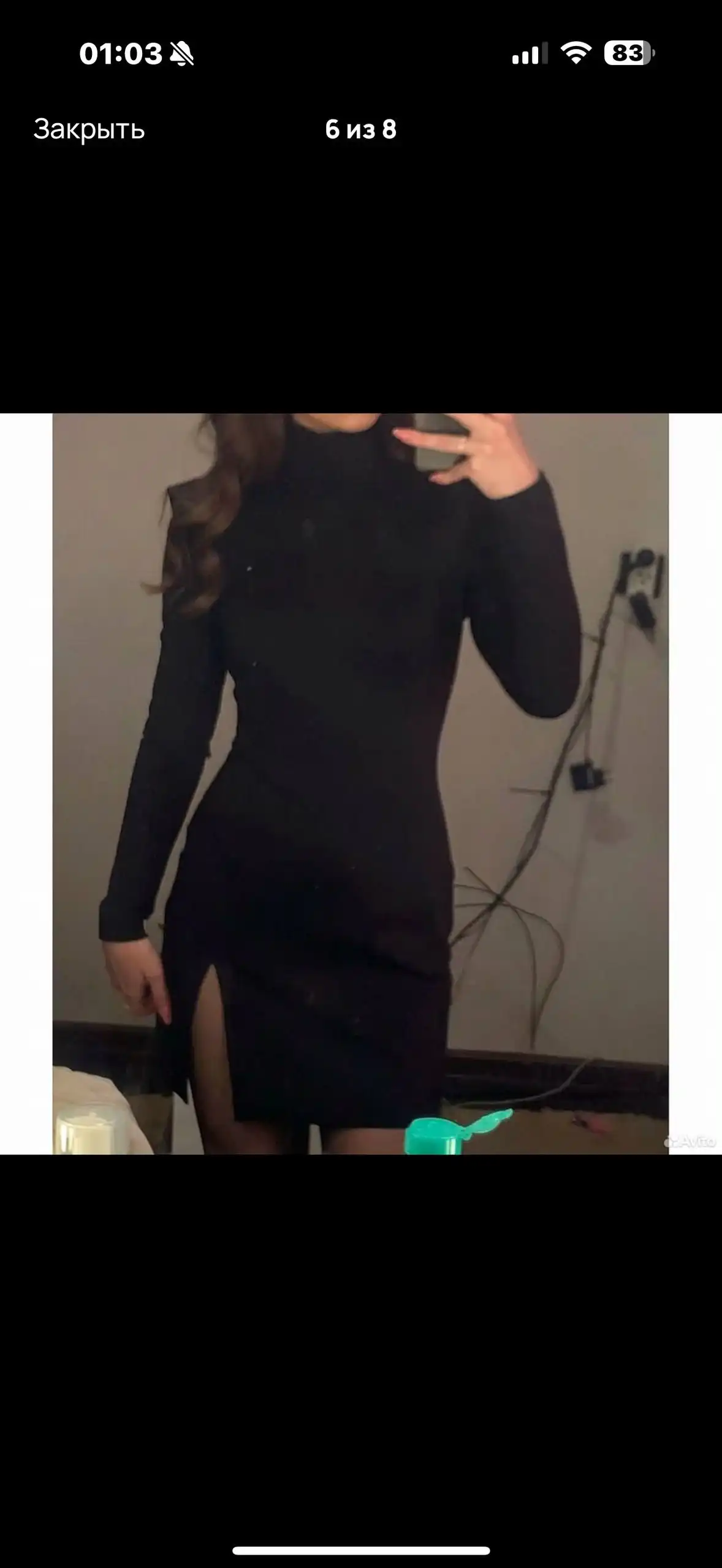 Черное платье размер 44 (S/M) в отличном состоянии