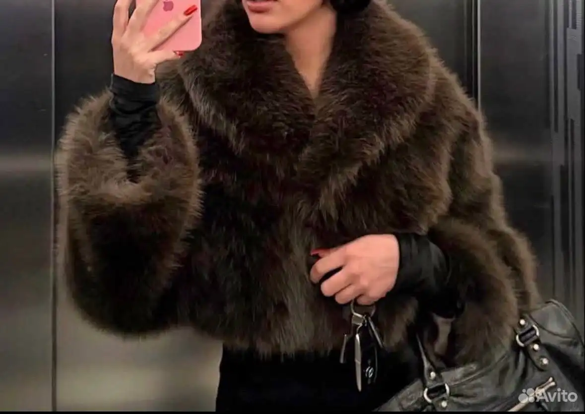Продам новую шубу шоколадного цвета