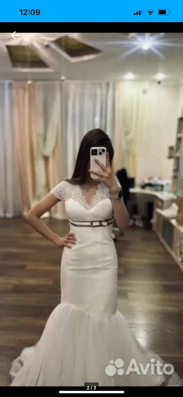Продам свадебное/выпускное платье силуэт "рыбка" - Платья (Одежда) в Челябинск