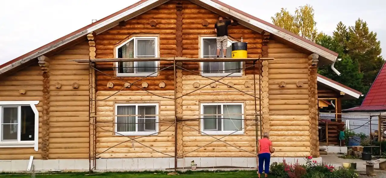 Профессиональная шлифовка и покраска деревянных домов - Ремонт и строительство (Услуги) в Челябинск