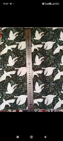 Ткань отрез 40*160см хлопок с растениями и птицами - Чехлы в Челябинск