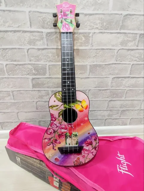 Продажа укулеле Flight TUS - Alyona Shvetz в чехле и коробке - Страйкбольное оружие в Челябинск