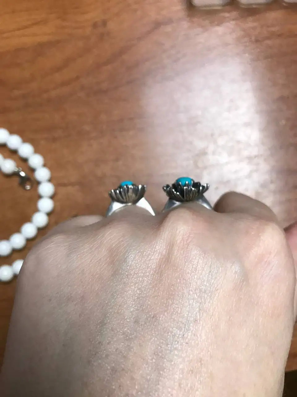 Два кольца с натуральной бирюзой (Израиль) - Ювелирные изделия (Барахолка) в Магнитогорск