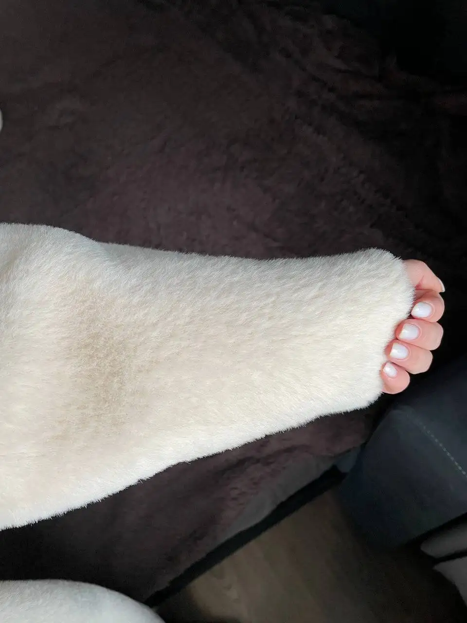 Шикарная шуба-пальто молочного цвета - Верхняя одежда (Одежда) в Челябинск