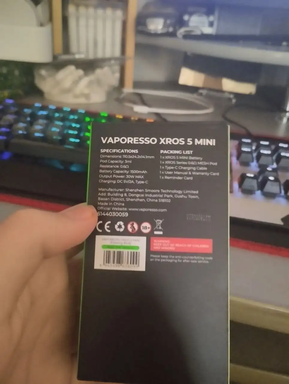 Подик XROC 5 MINI (б/у 3 дня) - Вейпы и аксессуары (Электроника) в Челябинск