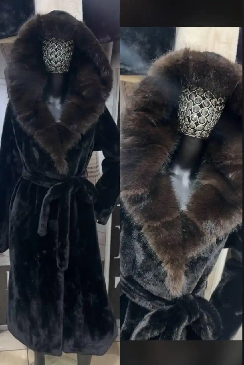 Стильная эко-шуба