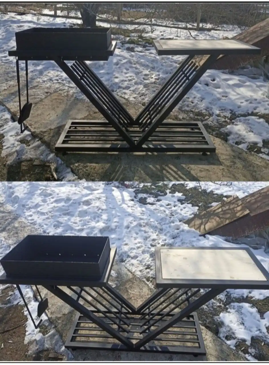 Мангал в стиле лофт