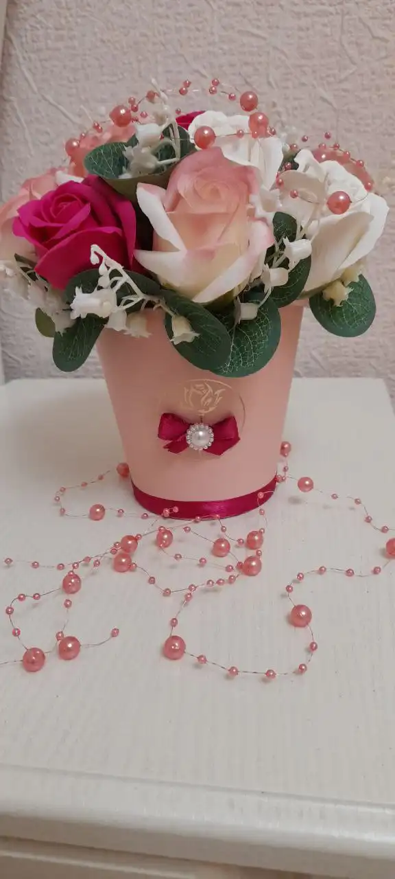 Букеты из парфюмированной мыльной пены в наличии и на заказ