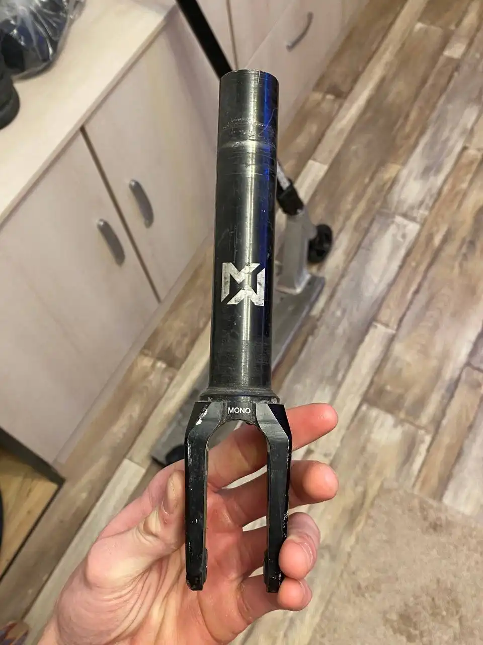 Вилка моно с оськой и блинчиком - Велосипедные запчасти (Запчасти) в Тюмень