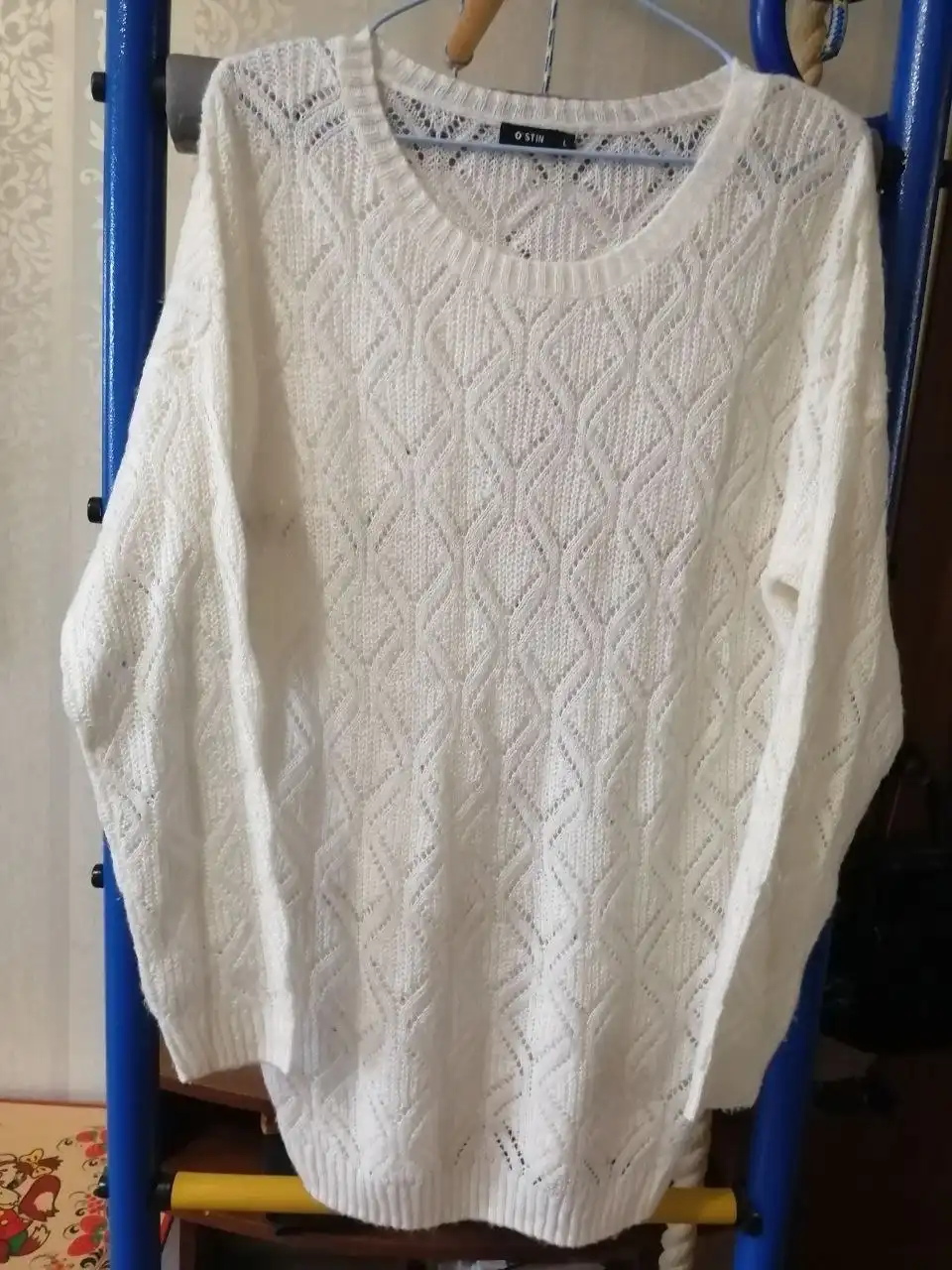 Кофта джемпер мягкая воздушная паутинка белый 48 размер