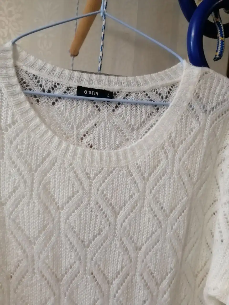 Кофта джемпер мягкая воздушная паутинка белый 48 размер