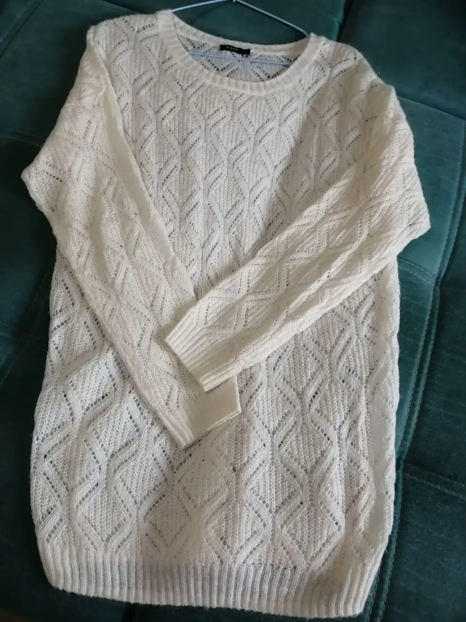 Кофта джемпер мягкая воздушная паутинка белый 48 размер