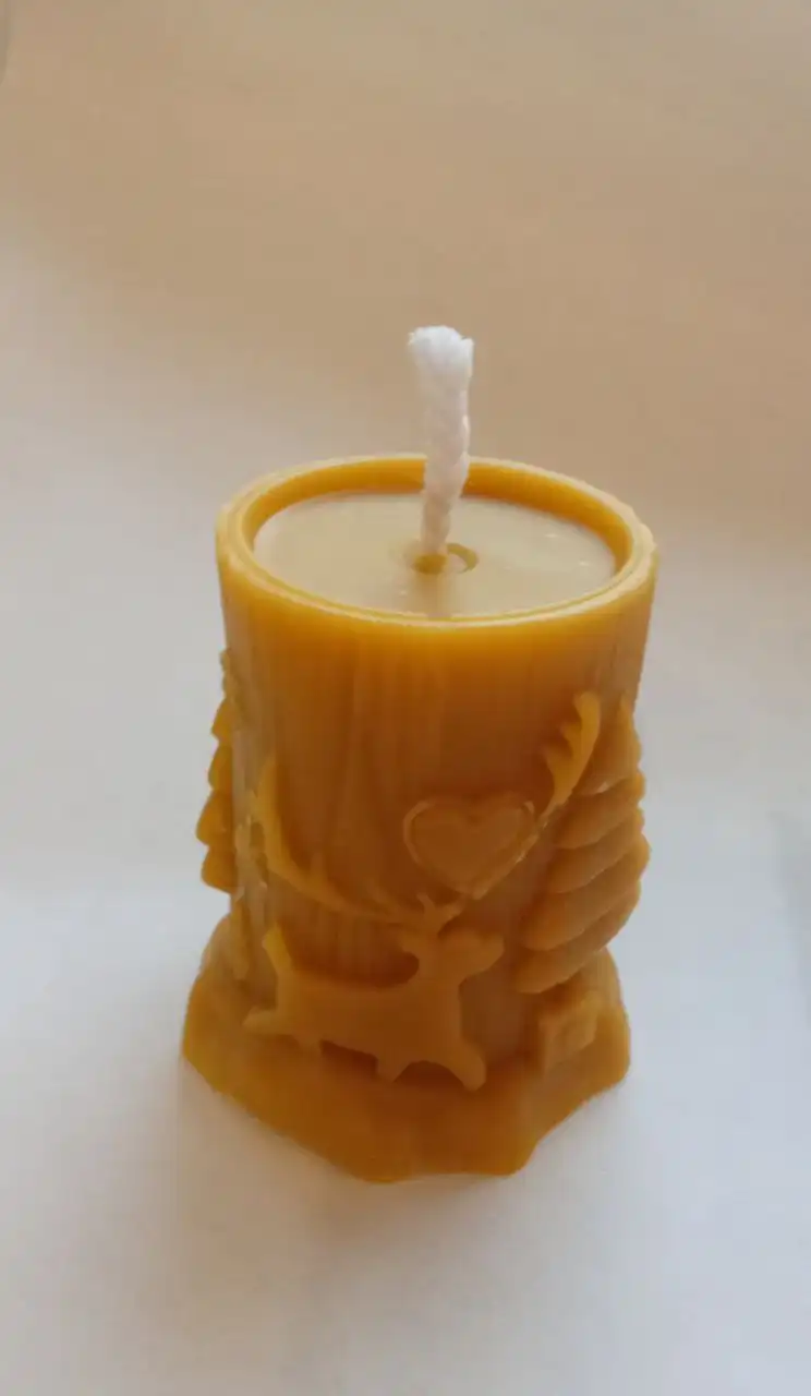 Новогодние свечи ручной работы