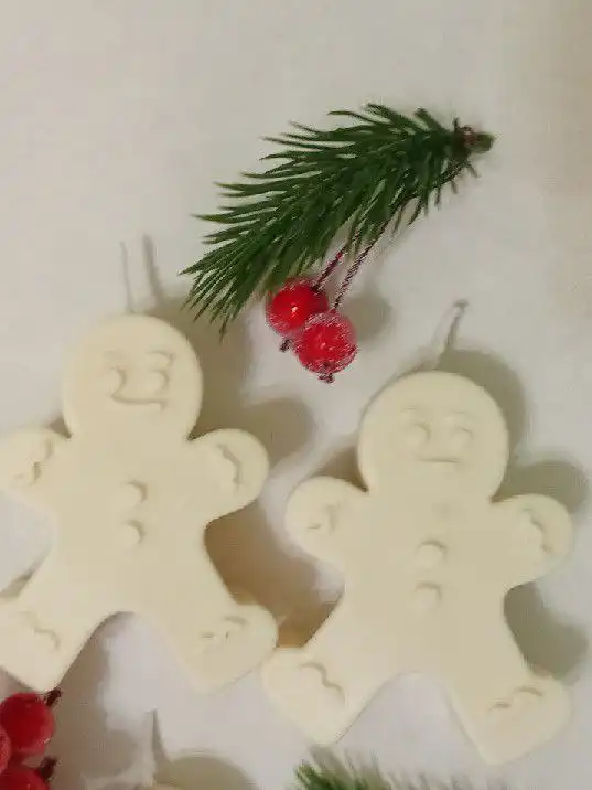 Новогодние свечи ручной работы