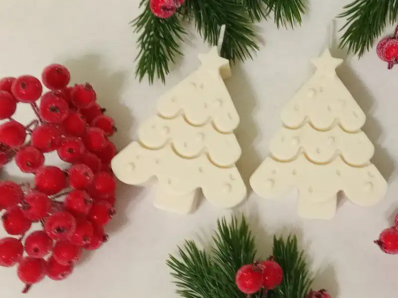 Новогодние свечи ручной работы