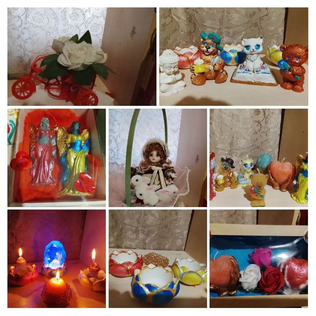 Свечи ручной работы, статуэтки из гипса, букеты из мыльных роз - Рукоделие (Хобби и отдых) в Улан-Удэ