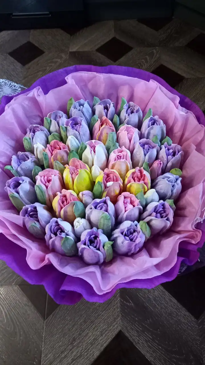 Сладкие букеты из зефира ручной работы - Кондитерские услуги (Услуги) в Улан-Удэ