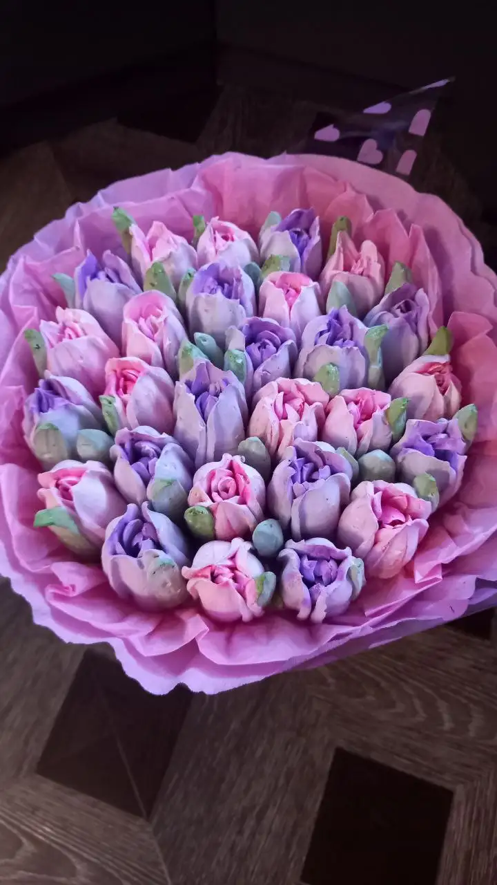 Сладкие букеты из зефира ручной работы - Кондитерские услуги (Услуги) в Улан-Удэ