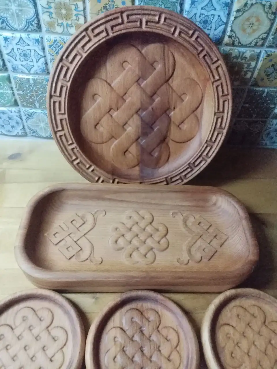 Сервировочные наборы бурятской посуды из натурального бука - Посуда (Барахолка) в Улан-Удэ