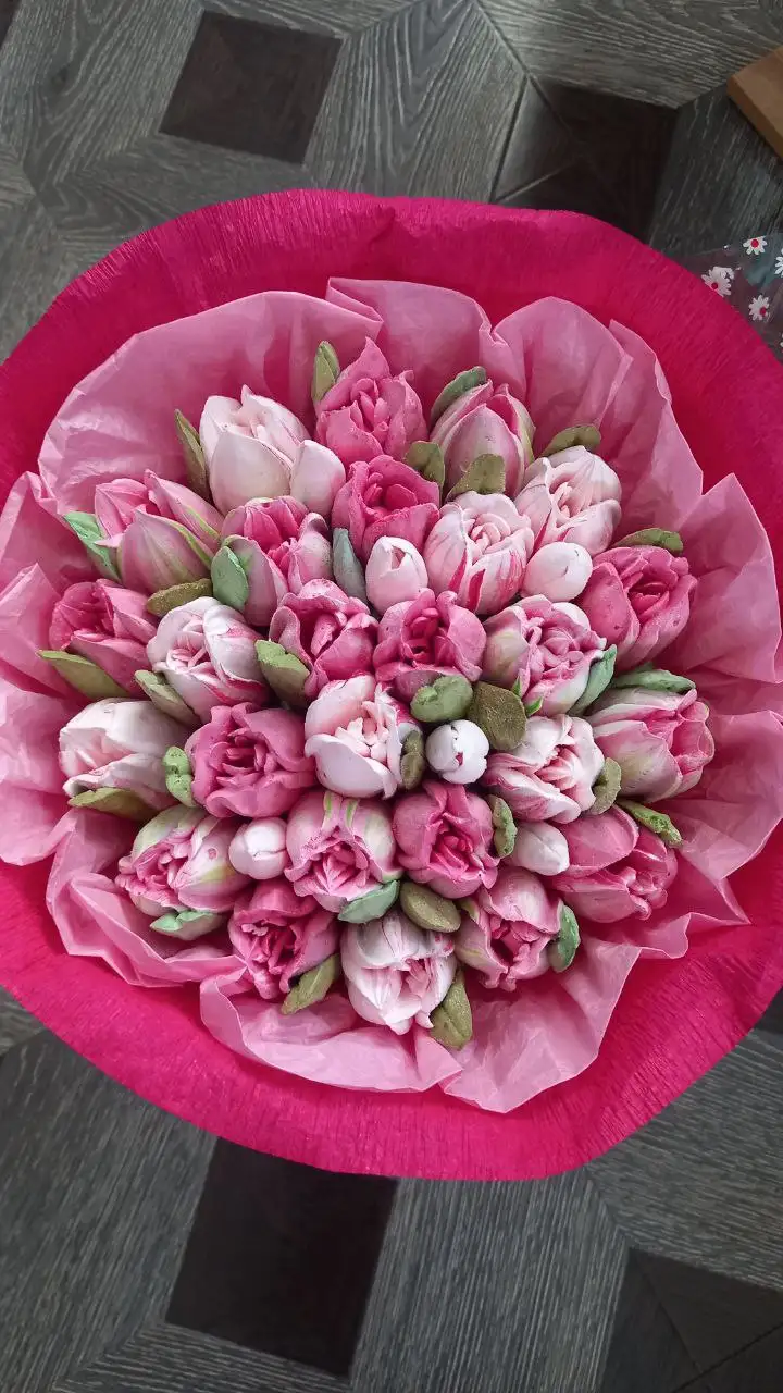 Сладкие букеты из зефира ручной работы - Барахолка в Улан-Удэ