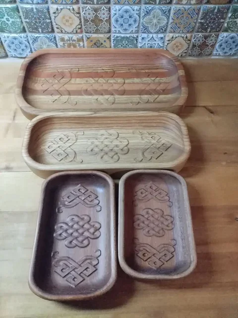 Набор блюд для кухни из ценных пород дерева с бурятским орнаментом - частное объявление в Улан-Удэ
