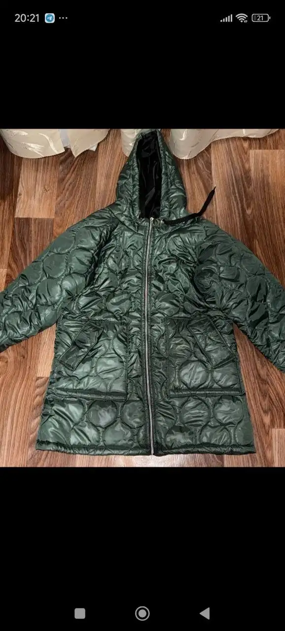 Куртка темно-зеленая размер 54 - Верхняя одежда (Одежда) в Улан-Удэ