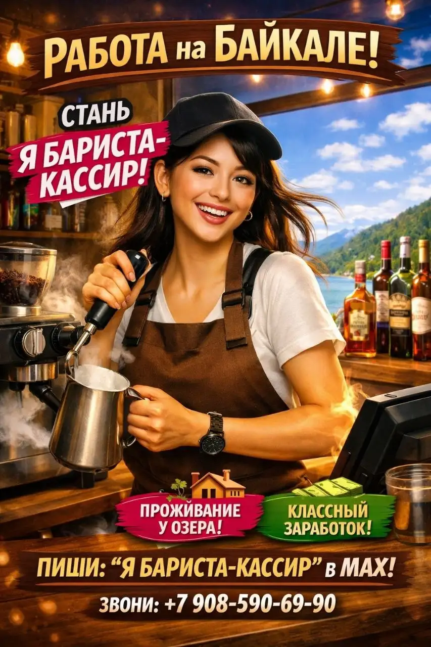 Вакансия кассира-бариста в гостевом доме «Амар» - Кассир, бариста (Работа) в Максимиха