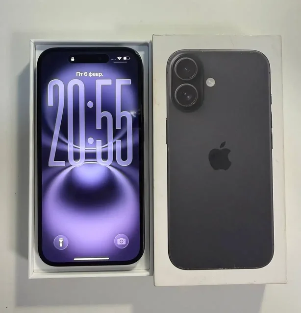 iPhone 16 128GB черный в отличном состоянии - Компьютеры в Уфа