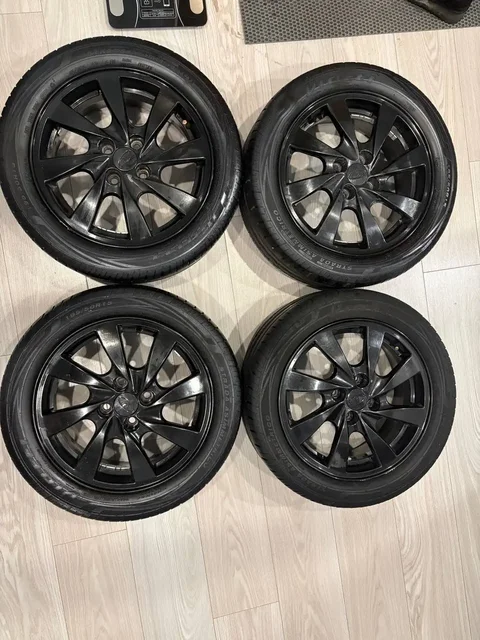 Продам колесные диски Black Edition литые 195/50 R15 с резиной Viatti - Запчасти в Уфа