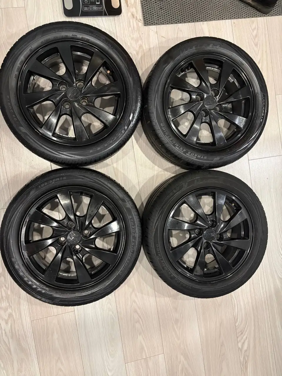 Продажа колесных дисков Black Edition 195/50 R15 с резиной Viatti - Колесные диски (Запчасти) в Уфа