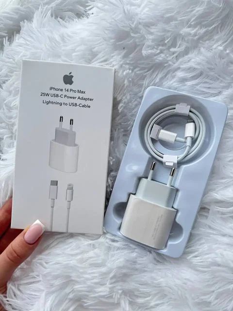 Комплект зарядки Apple Lightning 25W - Фотоаппараты в Уфа