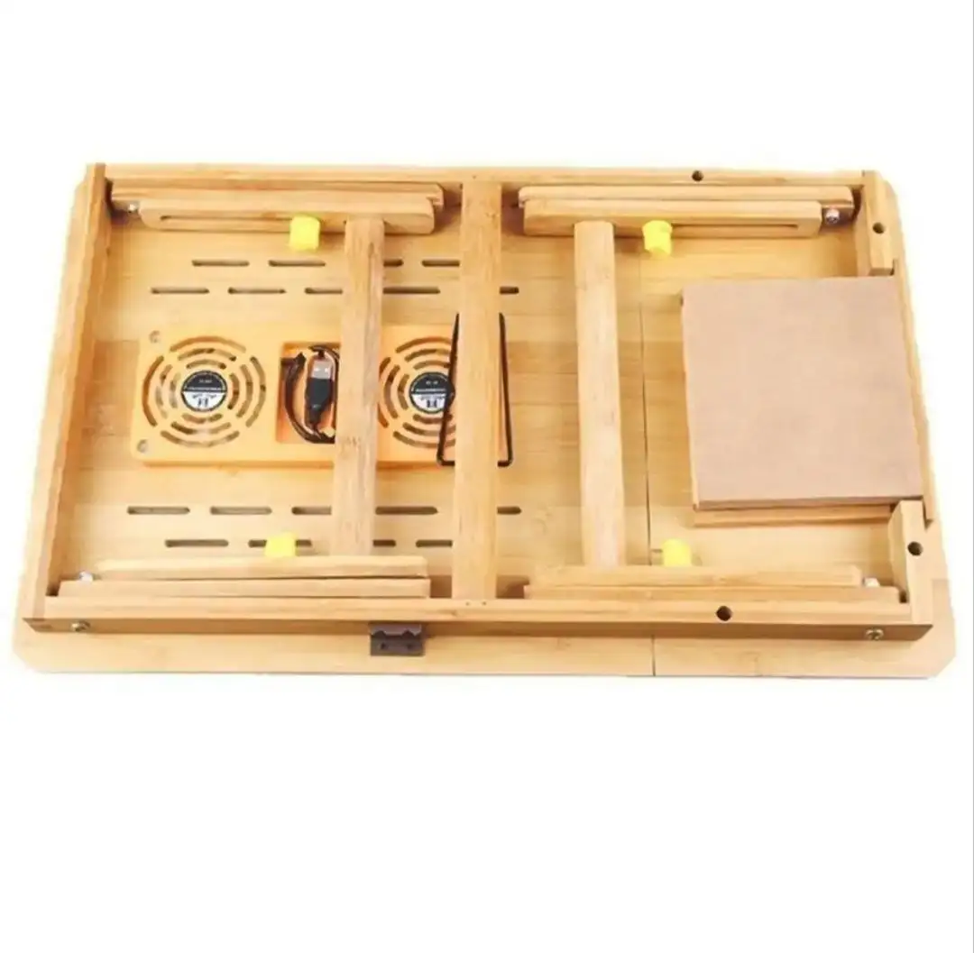 Подставка для ноутбука из бамбука с регулировкой и охлаждением - Электроника (Барахолка) в Уфа