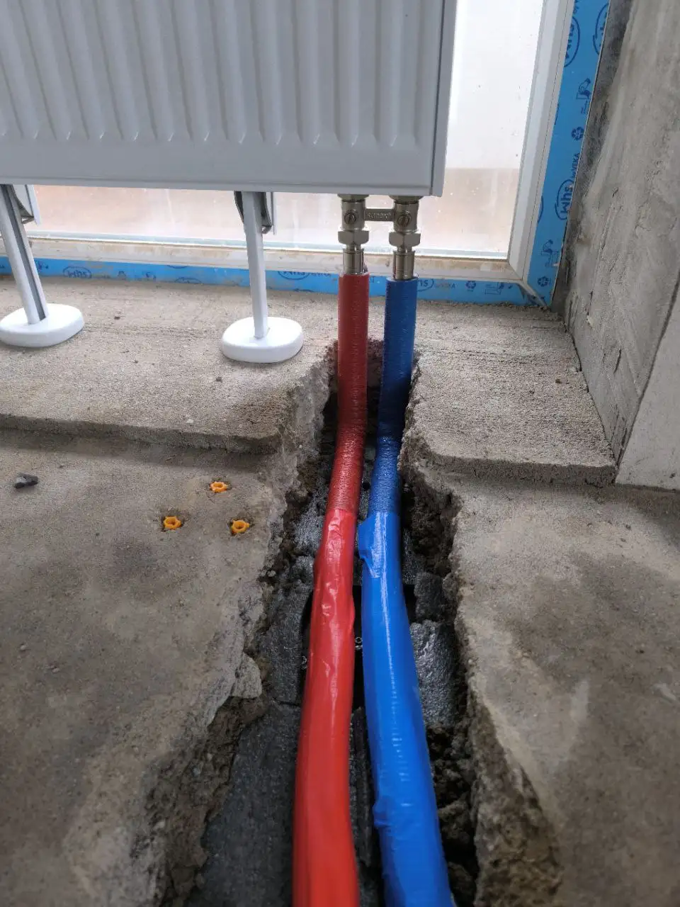 Перенос радиаторов отопления со скрытым подключением - Строительные и ремонтные услуги (Услуги) в Уфа