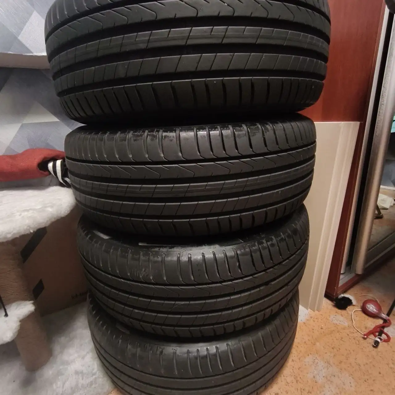 Летние колеса Pirelli 205/55/16 Cinturato P7 на дисках Skoda - Шины и диски (Авто) в Уфа