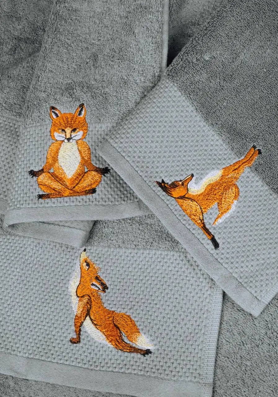 Набор махровых полотенец Bellehome в подарочной упаковке - Текстиль (Барахолка) в Уфа