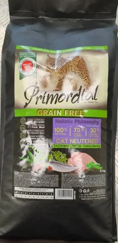 Продам кошачий корм Primordial Cat Sterilised Turkey Herring 6 кг - Барахолка в Уфа