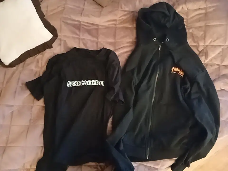 Продажа одежды: трешер L, адидас M черная футболка М - Одежда в Уфа