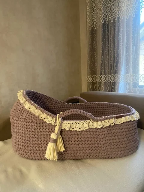 Люлька для новорожденных до 6 мес из трикотажной пряжи - частное объявление в Уфа