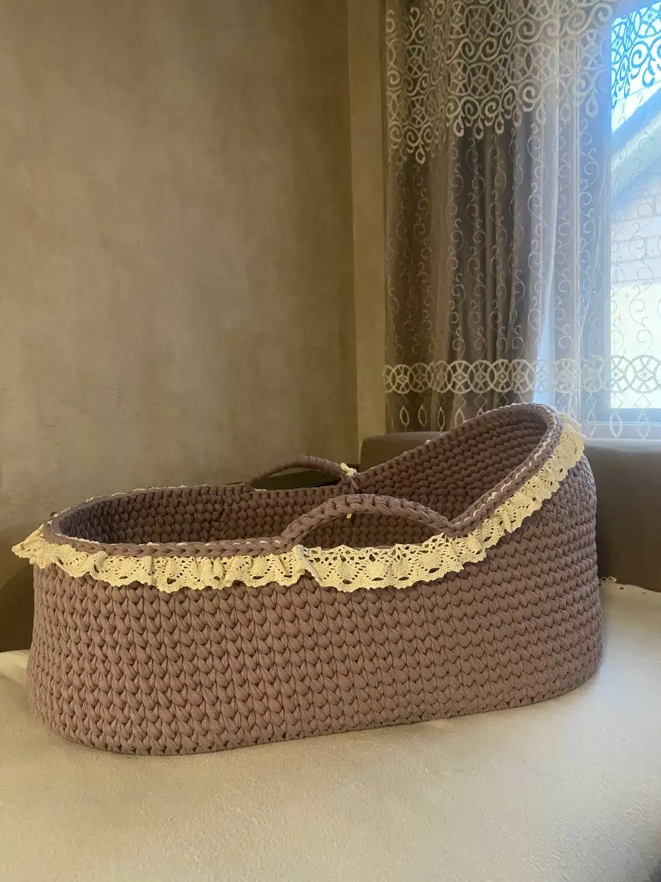 Люлька для новорожденных до 6 мес из трикотажной пряжи - Товары для детей в Уфа