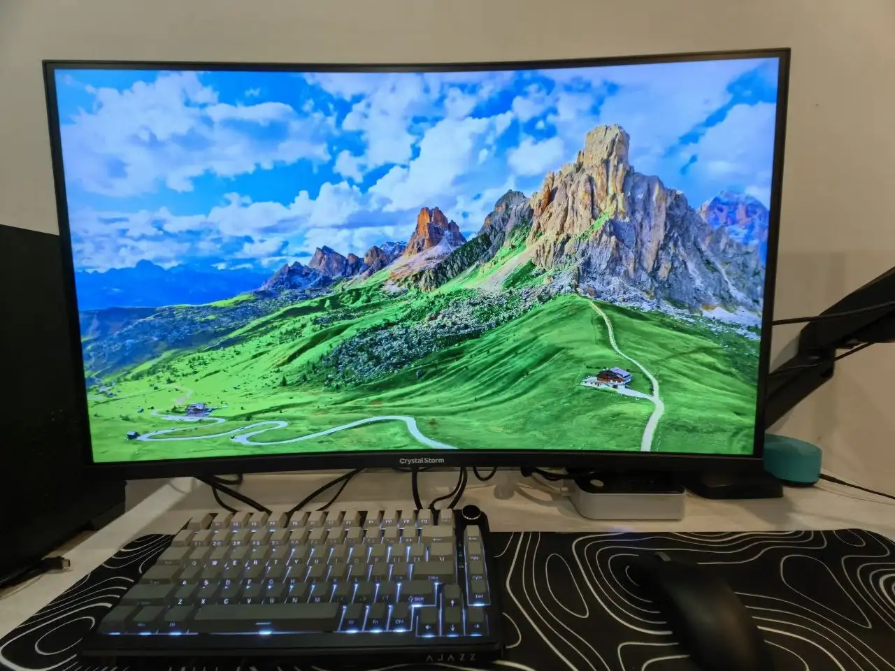 Продажа изогнутого монитора CrystalStorm 32" 2К 165Гц - Мониторы (Электроника) в Уфа