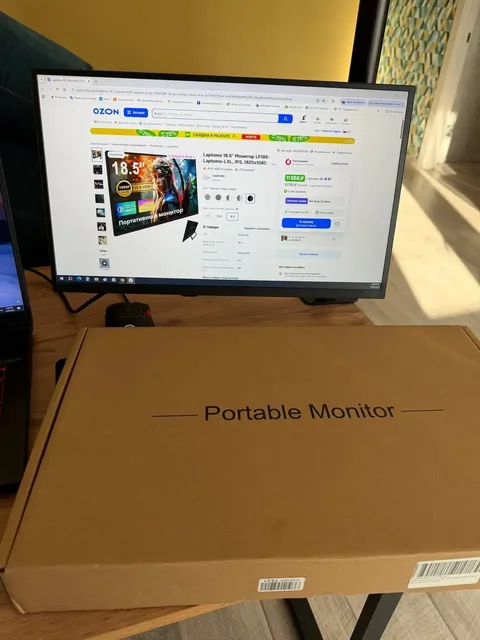 Монитор для ноутбука 18,5" IPS Full HD 100 Гц - Игровые наушники в Уфа