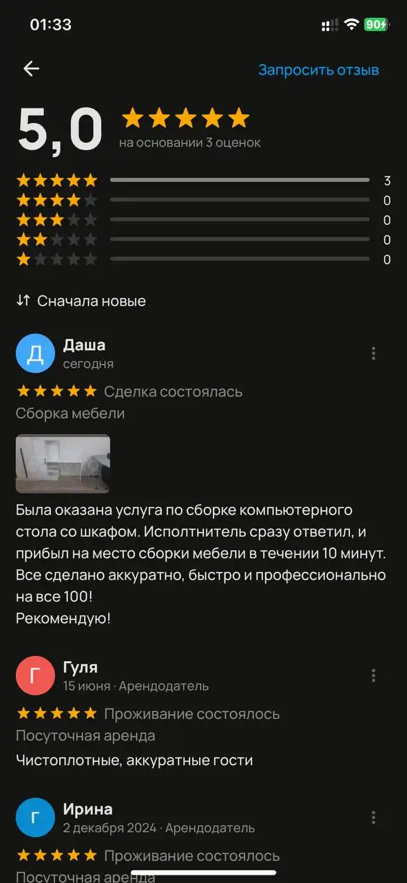 Сборка мебели в Уфе