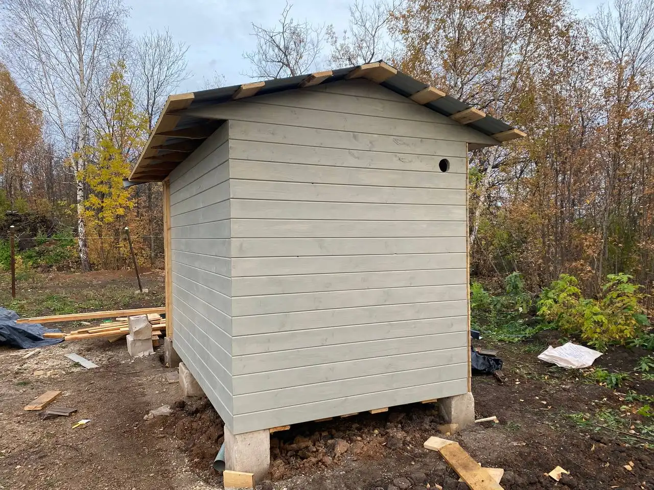 Строение под баню 4на2 с утепленной облицовкой